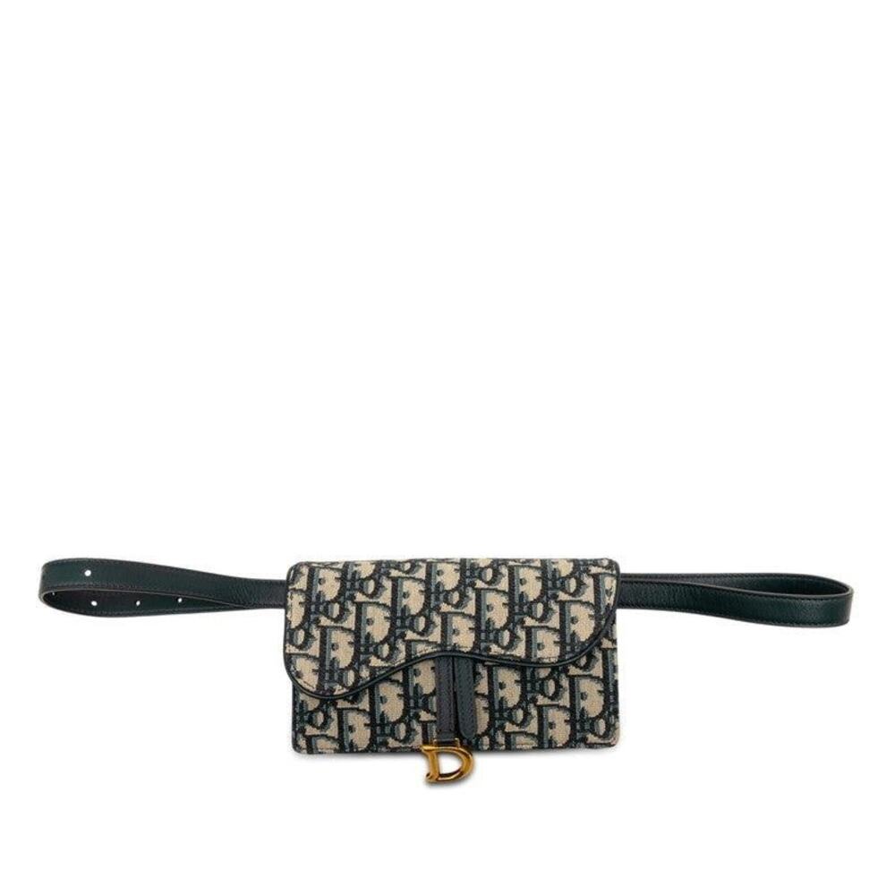 Dior Oblique Trotter Saddle Waist Bag Body Bag Navy
